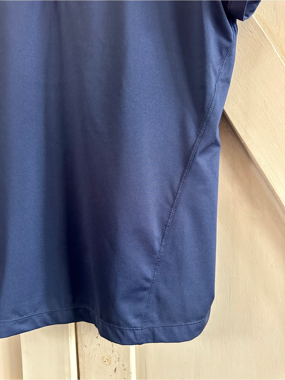 TAIL Golf Navy Blue Zip Mock Neck Short Sleeve Performance Top Women’s Size L - Picture 4 of 7